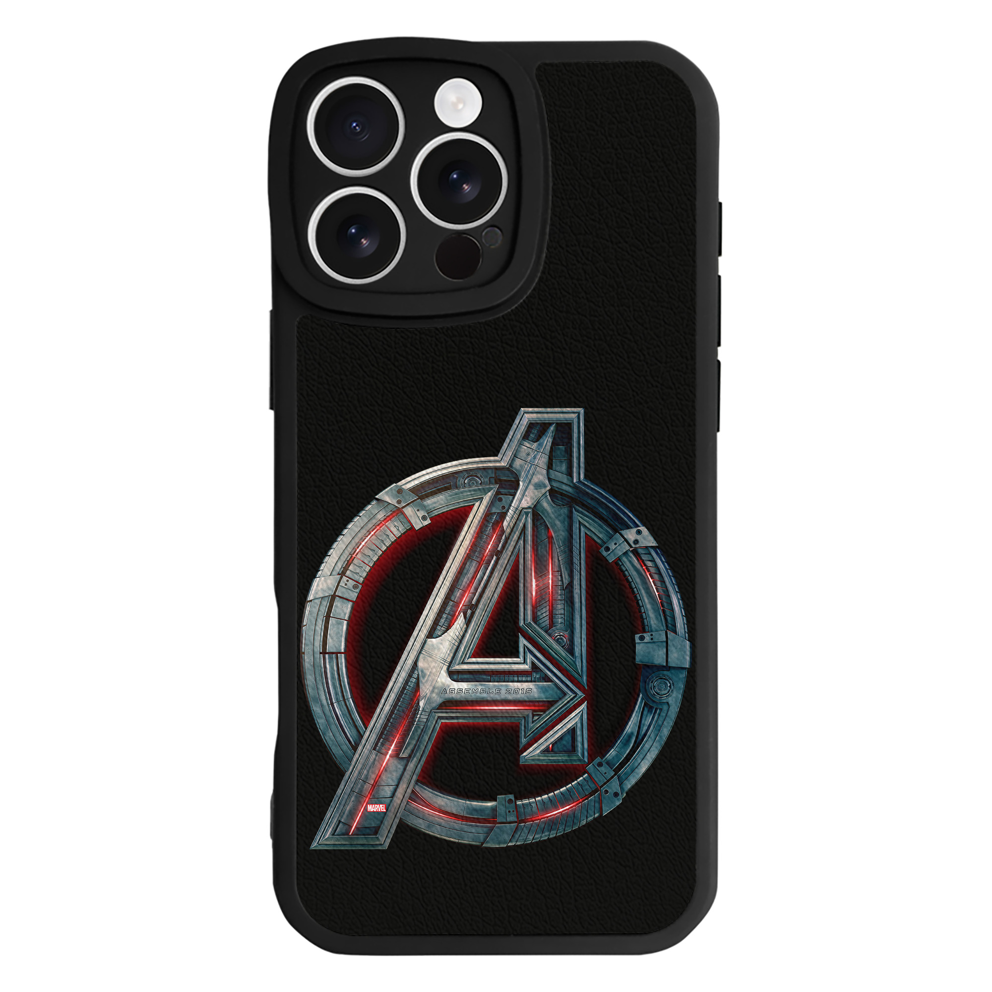 （画像用） アベンジャーズ The Avengers 【iPhone 16シリーズ対応】シリコンスマホケース（レザー調） 材質：シリコン